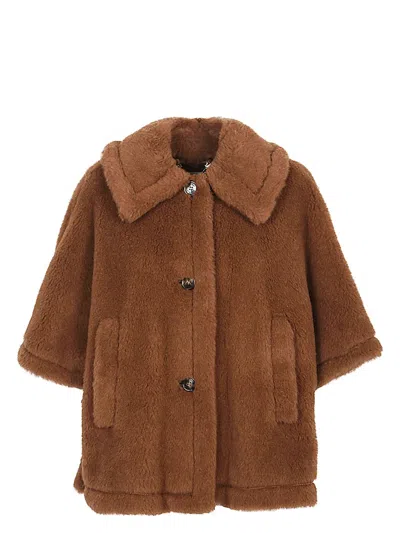 MAX MARA WOMEN'S WOOL BUTTONED CAPE