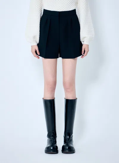 Max Mara Women Wool Canvas Shorts