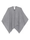 Max Mara Women Wool Cape In Gray