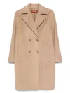 Max Mara Double-breasted Wool Coat In Multi
