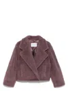 Max Mara Oggeri Casual Jackets And Parka Purple In Purple