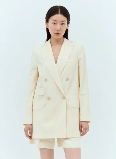 Max Mara Ornella Cotton Jersey Jacket In Beige
