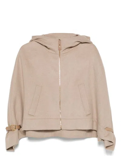 MAX MARA WOMEN'S WOOL HOODED CAPE