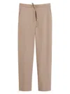 Max Mara Wool Jogging Pants In Neutral
