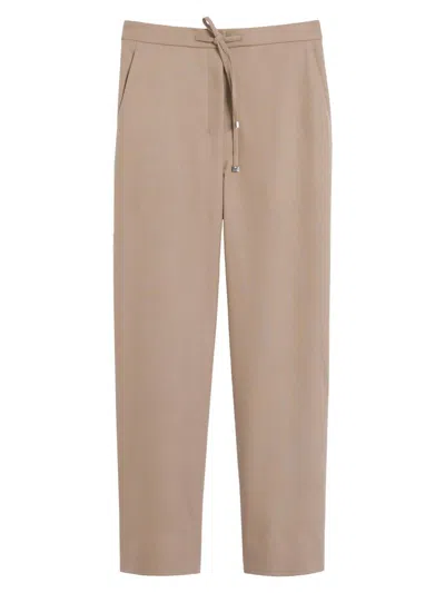 Max Mara Women's Wool Joggers In Brown