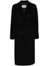 Max Mara Women Wool Long Coat In Black