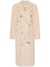 Max Mara Women Wool Long Coat In Neutral