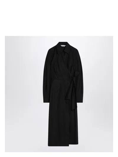 Max Mara Women's Wrap Dress In Black