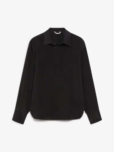 Max Mara Women's Zanzero Shirt Black | Size 46 | 2421116022600004
