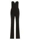 Max Mara Zeda Flared-leg Jumpsuit In Black
