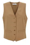 Max Mara Zuai Waistcoat In Cream