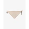 Max Mara Womens Beige Samuela Self-tie Bikini Bottoms In Neutral