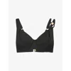 Max Mara Womens Black Adina Underwire Bikini Top In Black