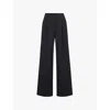 Max Mara Lino Trousers In Black