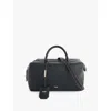 Max Mara Small Shiny Leather Satchel Bag In Black