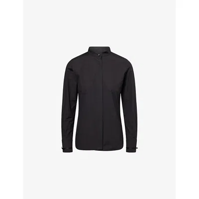 Max Mara Womens  Otranto Cotton-poplin Shirt In Black