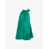 Max Mara Womens Emerald Beber Sleeveless Woven Mini Dress In Green