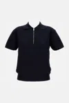 Max Mara Polo Teti In Misto Viscosa Blu Notte Donna In Blue