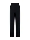 Max Mara Midnight Blue Stretch Cotton Orche Wide-leg Pant In Blue