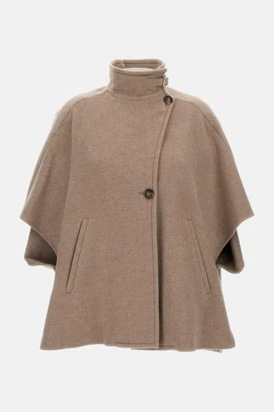 Max Mara Womens Short Coat In Brown