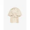 Max Mara Sigfrid Short Trench In Neutral