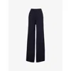 Max Mara Womens Ultramarine Wilma Wide-leg Wool Trousers In Ultramarine