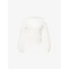 Max Mara Elvira Wool And Cashmere Sweater In White