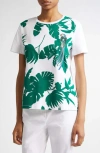Max Mara Won Crystal Embellished Parrot T-shirt In Green