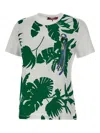 Max Mara Won Crystal Embellished Parrot T-shirt In White