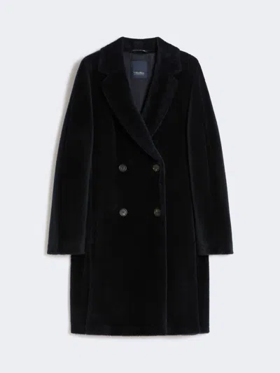 Max Mara Wool And Alpaca Midi Coat In Multi