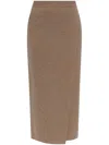 Max Mara Umbria Midi Skirt In Brown