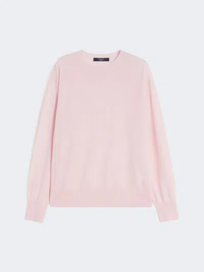 Max Mara Wool And Cashmere Basic Sweater In Pink