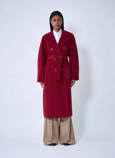 Max Mara Wool-and-cashmere-blend Coat In Red
