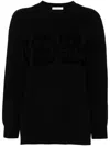 Max Mara 1951 Motif Wool And Cashmere Jumper In Black