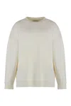 Max Mara Elvira Wool And Cashmere Sweater In White
