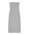 Max Mara Wool And Cashmere Bustier Dress In Gray
