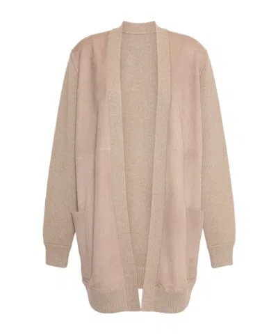 Max Mara Wool And Cashmere Cardigan In Animal Print