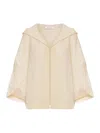 Max Mara Hooded Knitwear Relaxed Silhouette In Neutral