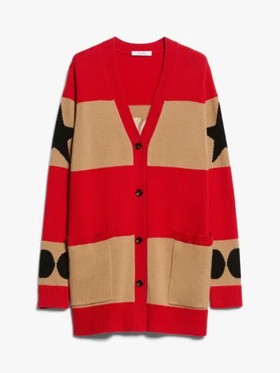 Max Mara Wool And Cashmere Cardigan In Cammello