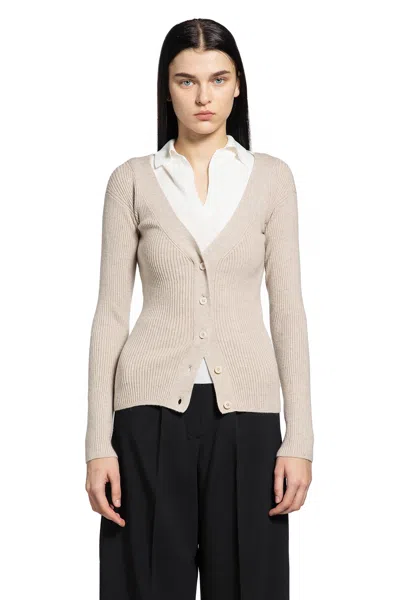 Max Mara Wool And Cashmere Cardigan In Multi