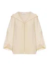 Max Mara Hooded Knitwear Relaxed Silhouette In Neutral