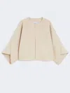 Max Mara Ovada Cropped Wool And Cashmere-blend Felt Jacket In Neutral