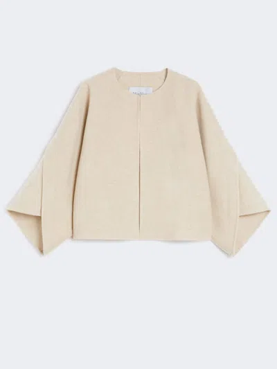 MAX MARA WOOL AND CASHMERE CLOTH CROPPED COAT