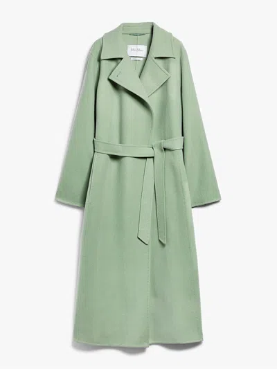 Max Mara Hans Belted Wool & Cashmere Long Coat In Pistachio