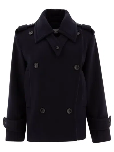 Max Mara Wool And Cashmere Coat In Blue
