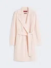 Max Mara Wool And Cashmere Coat In Pink