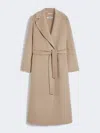 Max Mara Wool And Cashmere Coat With Belt In Brown