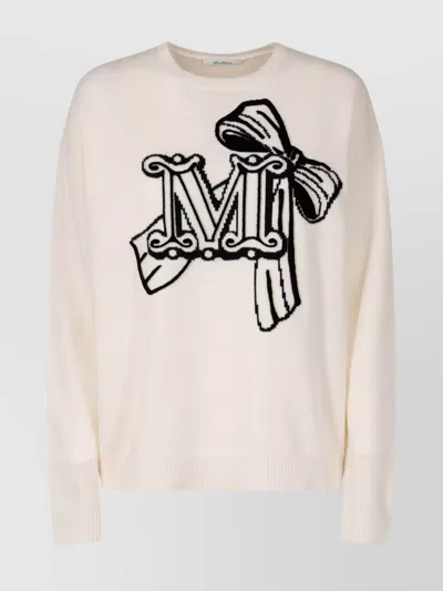 MAX MARA WOOL AND CASHMERE CREW NECK PULLOVER