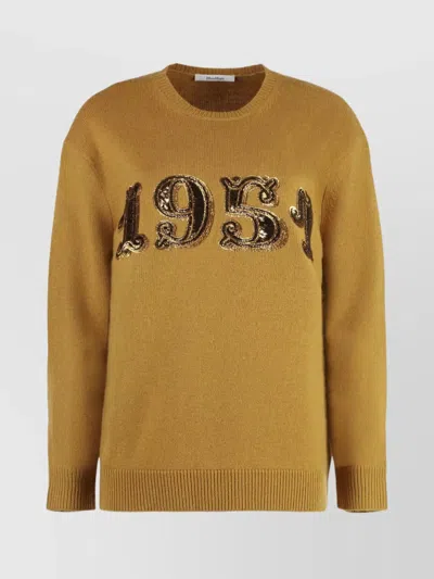 MAX MARA WOOL AND CASHMERE CREW NECK SWEATER