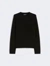 Max Mara Wool And Cashmere Crew-neck Sweater In Black